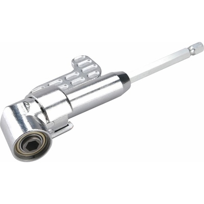 EXTOL úhlový nástavec/držák hrotů do vrtačky, 1/4"x140mm (105°) s magnetem
