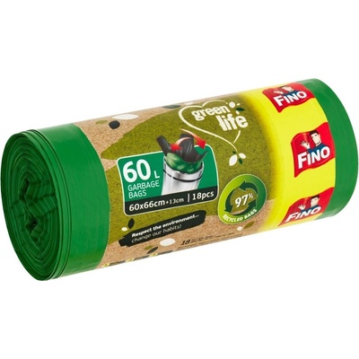 Fino Vrecia zaväzovacie Green Life Easy 60l 27 µm 18 ks