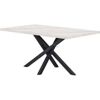 Matis Трапезна маса PABLO X 160x90 бял мрамор