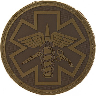 Gumová nášivka 101 Inc znak Para Medic - coyote