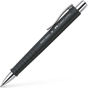 Faber-Castell Химикалка Faber-Castell Poly Ball M, 1 mm дебелина на писане, син цвят на писане, черна