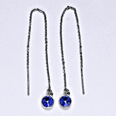 Čištín řetízkové protahovací se Swarovski krystalem saphire NŘ 1336