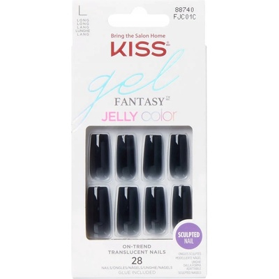Kiss gelové nehty gel Fantasy Jelly Color 28 ks