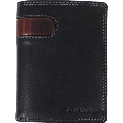 Sendi Design pánska kožená peňaženka D 2306 RFID čierna
