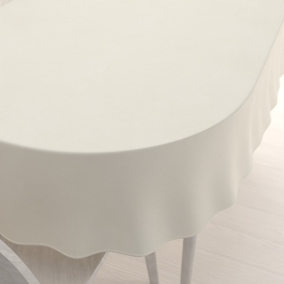 Biante Teflonový oválný ubrus Paris TF-051 Smetanový 140x180 cm
