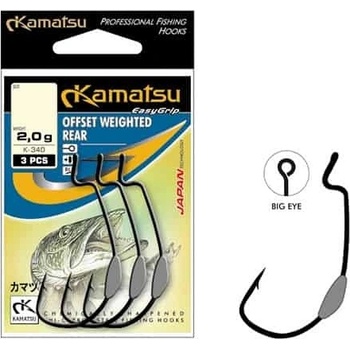 Kamatsu Offset Weighted Rear vel.4 1,5g 3 ks