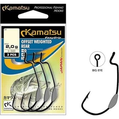 Kamatsu Offset Weighted Rear vel.4 1,5g 3 ks