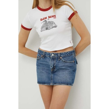 Levi's Дънкова пола Levi's в синьо къс модел със стандартна кройка (A4465.0001)