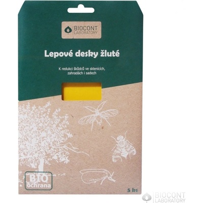 AgroBio BIOCONT - žluté lepové desky 5 ks