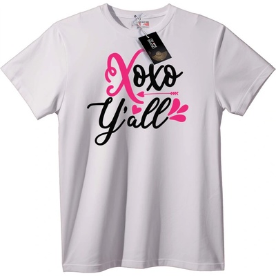 NOONEBRAND Тениска XOXO Обичам Ви - 4XL, White