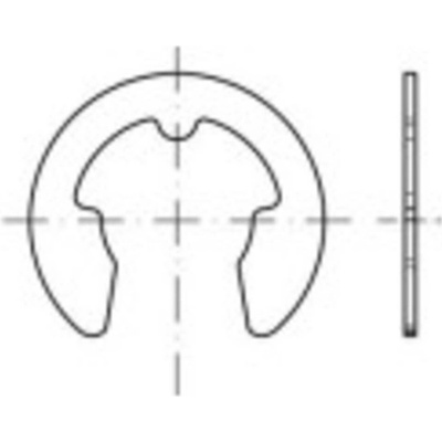 TOOLCRAFT 1067207 istiace podložky Vonkajší Ø: 23.4 mm DIN 6799 nerezová ocel 100 ks