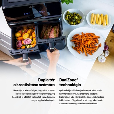 Lauben DualZone Air Fryer 8000BC (LBAFMDZAF80BA)