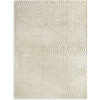 Takoy Koberec 120x170 cm béžový s reliéfním 3D vzorem VENUS BOHO 2-HF-489208 | 120 x 170 cm