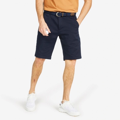 Inesis pánske golfové chino šortky MW500 tmavomodré