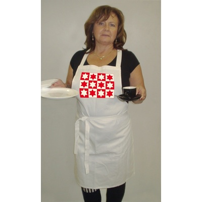 Zástěra 12 Davidových hvězd s laclem