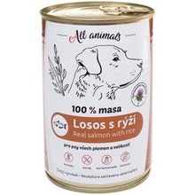 All Animals DOG losos mletý s rýží 400 g