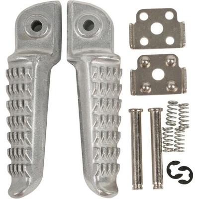 BIKETEC PARTS sada stupaček pasažéra kompletní s upevněním KAWASAKI ZX-6R NINJA 98-13, ZX 636 03-06, Z 750 04-12, Z 1000 03-13, Z 1000SX 11-13, GTR 1400 / ER6 06-13, ZX-10R 04-13 barva stříbrná