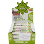 Cvetita Herbal BrownMag - Magnesium Enriched Protein Bars - Peanut [12 x 60 грама] Фъстъци