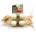 Mpets Играчка за котки M-Pets Natura Dumbbell - Котешка играчка 2бр гирички с пера, натурална 24x4, 5x4, 5 см - Белгия 20601199