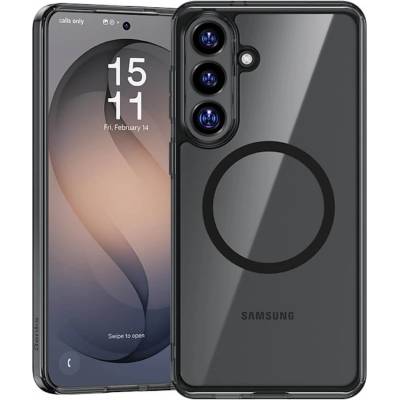 Benks Хибриден удароустойчив кейс с Qi2 за Samsung Galaxy S26 Plus - Benks Magnetic Crystal Case (черен-прозрачен) (0049)