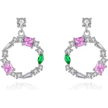 Silenti Jewelry Сребърни обеци "Колорит