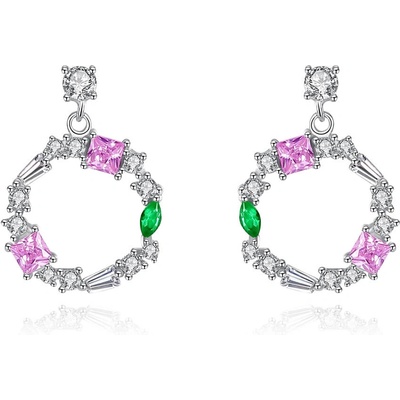 Silenti Jewelry Сребърни обеци "Колорит