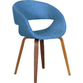 Carmen Трапезен стол Carmen 9975 - орех - син