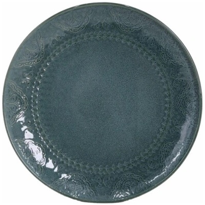 DOMOLETTI Jídelní talíř Blue arabic 26,6 cm, modrý
