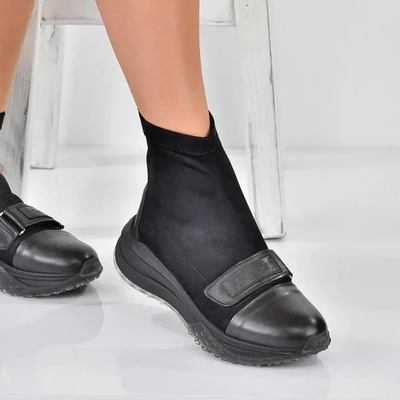 Tinti Дамски боти тип чорап Tinti Debora, Цвят-Черен (Debora)