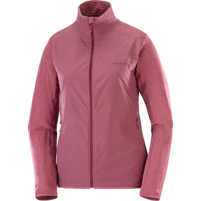 Salomon Дамско поларено яке Salomon Women's Essential Lightwarm Hybrid Fleece jacket - Nocturne (105-6921-0111)