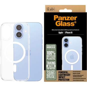 Image 1 of Panzer Гръб PanzerGlass HardCase за iPhone 16 , White MagSafe - Прозрачен
