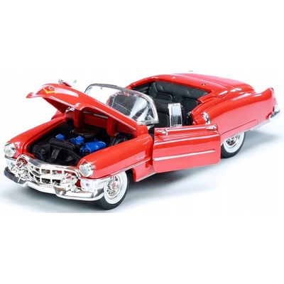WELLY CADILLAC ELDORADO '53 MODEL KOVOVÝ ČERVENÝ 1:24