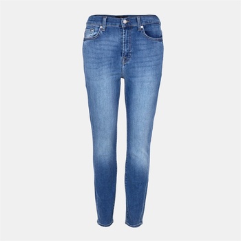 7 For All Mankind Дънки 7 For All Mankind Women's Ankle Skinny Jeans - Mid Blue