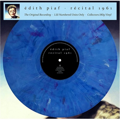 Piaf Edith: Recital 1961 - Coloured Blue LP