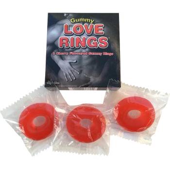 Image 1 of Spencer & Fleetwood Gummy Love Rings 3 pack