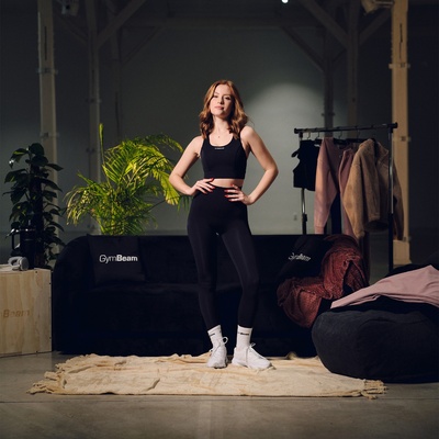 GymBeam Спортен сутиен Aura Black M