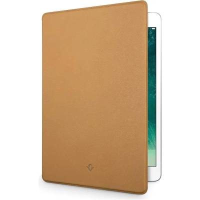 Twelve South SurfacePad - дизайнерски луксозен кожен калъф с поставка за iPro 12.9, iPad Pro 12.9 (2017) (кафяв)