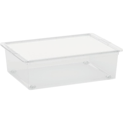 KIS Úložný box L 27 litrů s kolečky transparentní