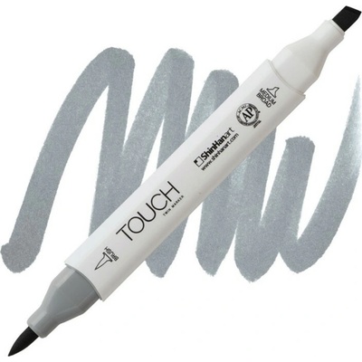 Lihová fixa TOUCH oboustranná Brush & Chisel, Cool grey 5 (CG5)
