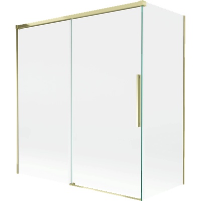Mexen Rox параван за вана 2-крилен плъзгащ се 150 + 70 x 150 cm, прозрачен, златен - 8C9-150-070-50-00 (8C9-150-070-50-00)