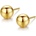 Silenti Jewelry Златни обеци "Класика" - Малки - 0.29см