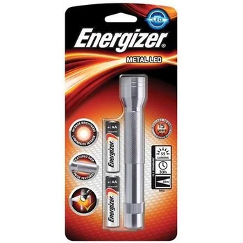 Energizer Metal LED Torch 2 x AA