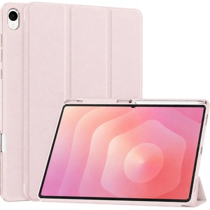 Techsuit Калъф Techsuit Flex Trifold (с държач за писалка) - Samsung Galaxy Tab S12 Plus - Розов