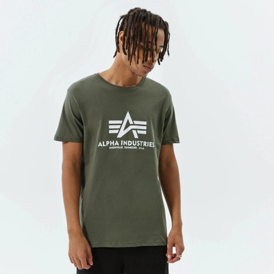 Alpha Industries Basic Big Logo tmavě olivové