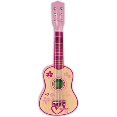 Bontempi Бонтемпи Класическа дървена китара 55 см в момичешко розово 225572