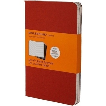 Moleskine Тетрадки с редове Moleskine Cahier P бордо 3 бр (MOCH111)