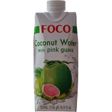 Foco Kokosová voda s pyré z ružovej guavy 100% 500 ml