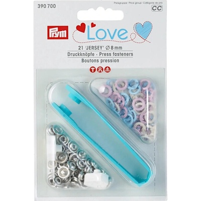 Gombík stláčací JERSEY 8 mm Prym Love Farba: Ružová