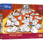 Trefl Puzzle 600 Годишнина - 101 далматинци (37604)