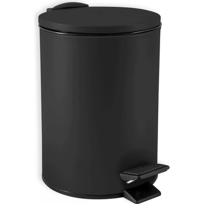 Spirella pedálový odpadkový koš ADELAR, matná černá ocel, 3 L 10_20278